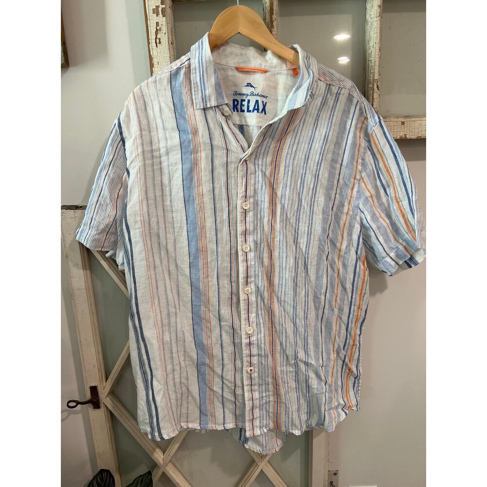 Tommy Bahama Relax size XL linen button down shirt